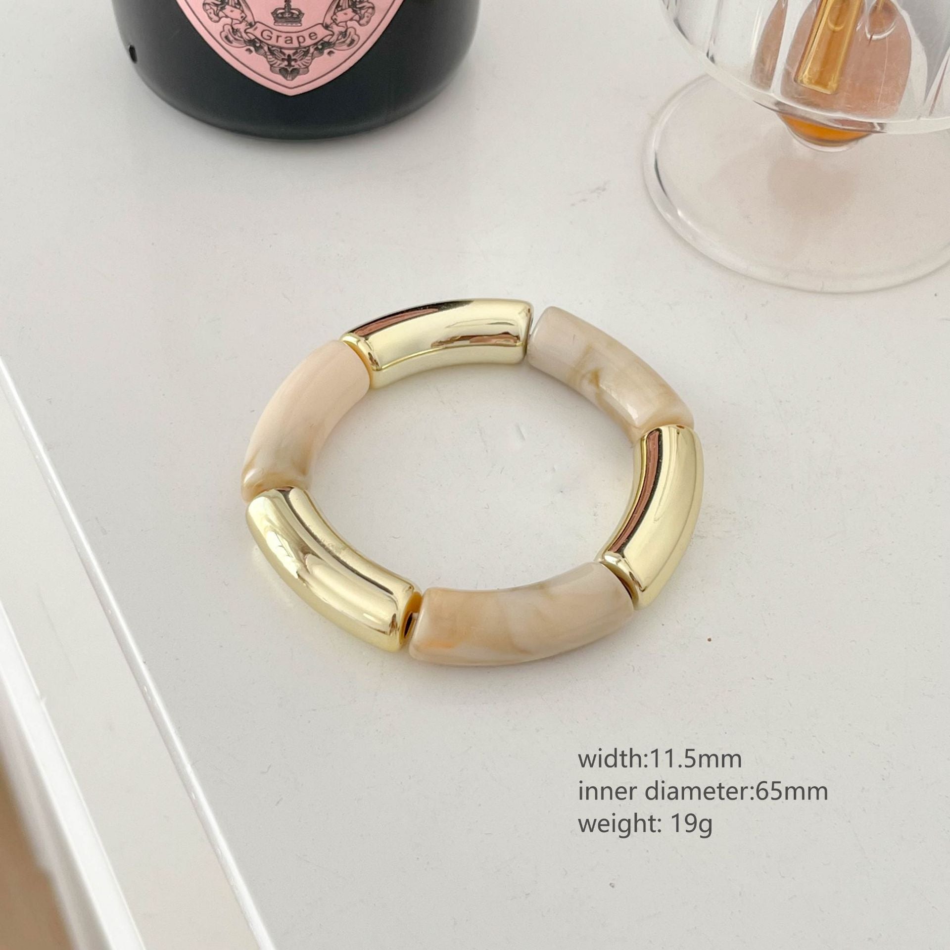 Chunky Resin Geometric Stackab - DippedShop Wholesale - #0659