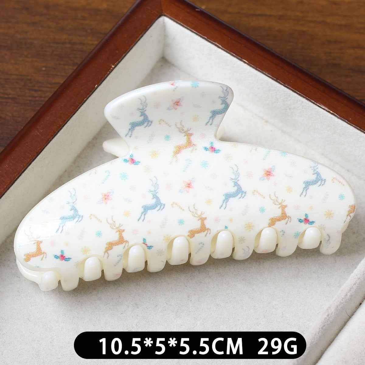 Sweet Santa Claus Print Hair Claws 6W6HCP1697