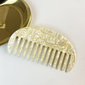 Vintage Leopard Half-Moon Acetate Hair Combs MK2PPM6CT5CB38