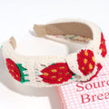 Floral Handmade Crochet Wide Headwrap Elastic Headband MK2PIM6W6HBD80