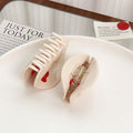 Creamy Rose Acetate Hair Claw Clip MK2PPM6W6HCP338