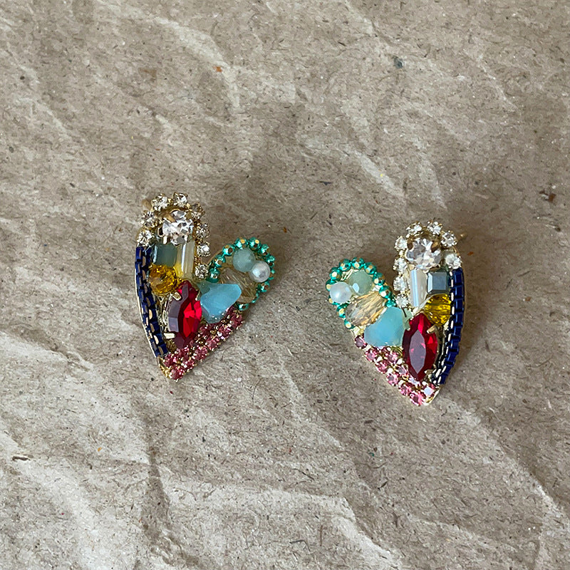 Heart Stud Earrings - DippedShop Wholesale - #9203