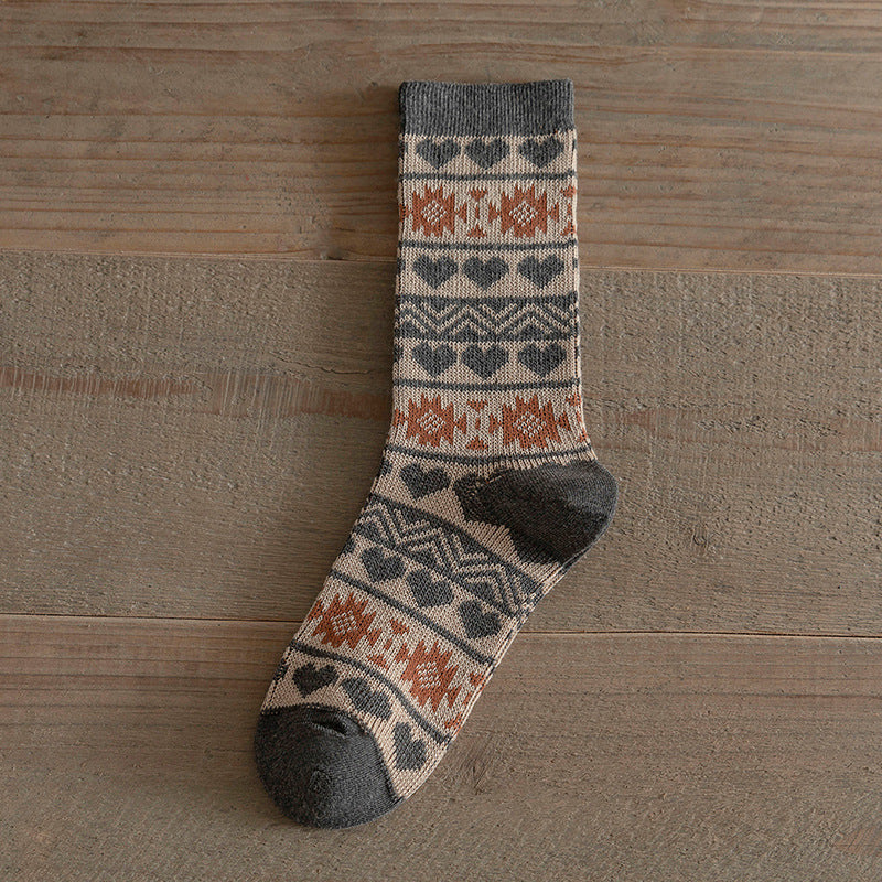 Boho Winter Thick Socks - DippedShop Wholesale - #9011