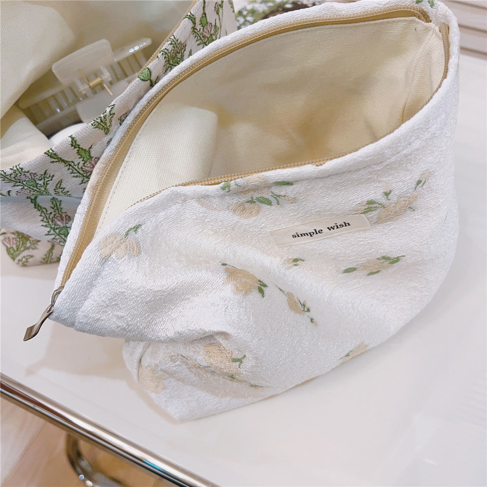 Floral Print Cosmetic Bag - DippedShop Wholesale - #7747