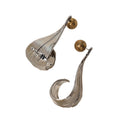 Trendy Electroplated Leaf Stud - DippedShop Wholesale - #0739