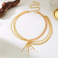 Trendy Gold Plated Multi-Layer - DippedShop Wholesale - #5827
