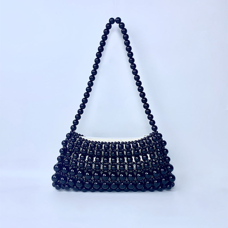 Simple Handmade Beads Braided Handbags DP25C693