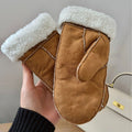 Faux Suede Winter Mittens - DippedShop Wholesale - #6739