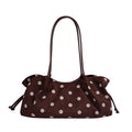 Vintage Polka Dots Ruched Shoulder Bag 6W10BBG2470