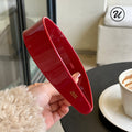 Minimalist Solid Color Acetate Wide Headband MK2SPM6W6HBD37