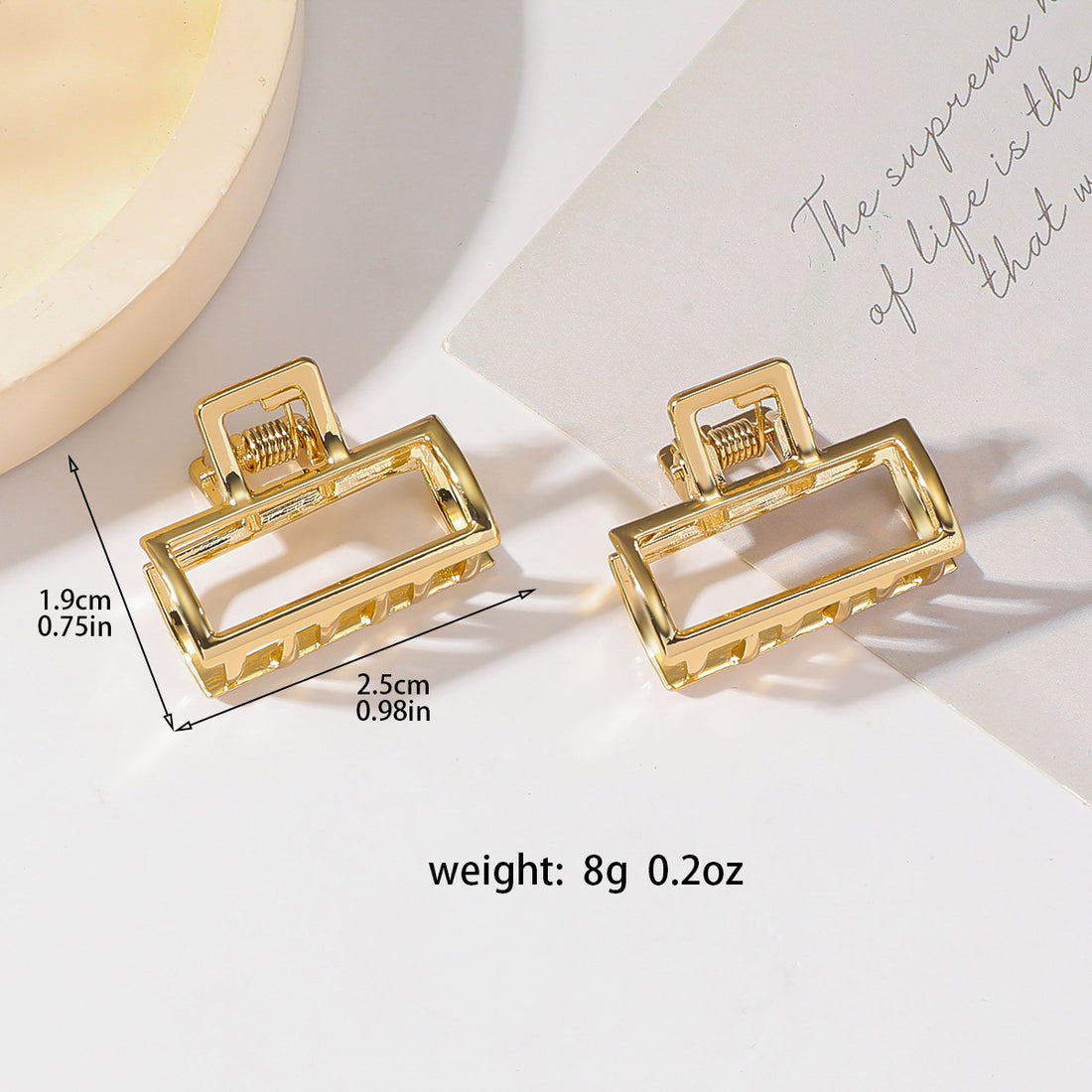 Gold Butterfly Hair Claw - DippedShop Wholesale - #1971