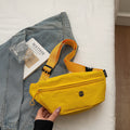 Simple Solid Color Nylon Outdoor Crossbody Bag 6W10BBG1399