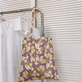 Floral Canvas Tote Bag - DippedShop Wholesale - #5171