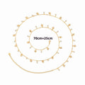 Trendy Gold Plated Small Fish Tassel Waist Belt 8ZA6JBC58L