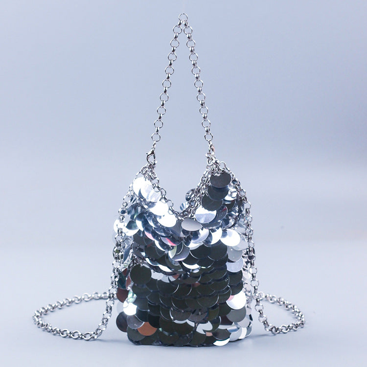Glitter Sequin Bag Handmade Shoulder Bag DP25C676