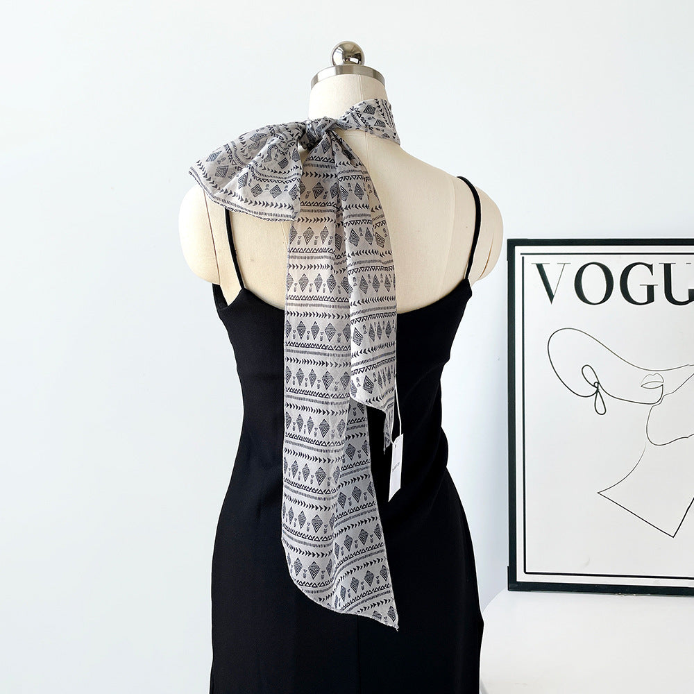 Polka Dots Striped Scarf - DippedShop Wholesale - #1859
