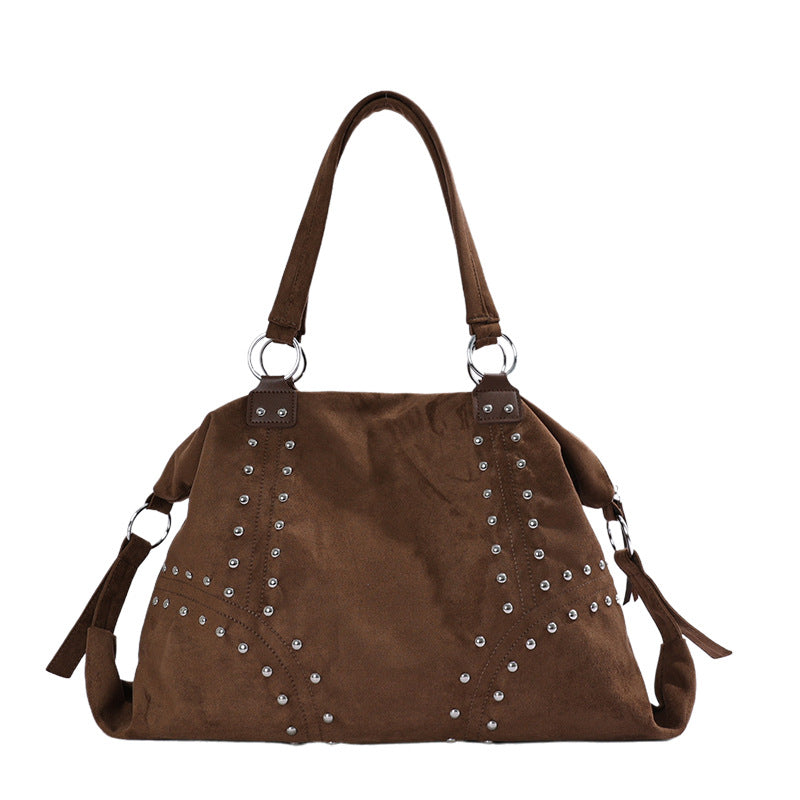 Vintage Large Capacity Studded Tote Bag 6W10BBG1858