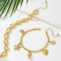 Boho Style Shell Pendant Chain Anklet 8ZA6JAB38L