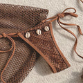 Solid Mesh String Swimwear - DippedShop Wholesale - #0643