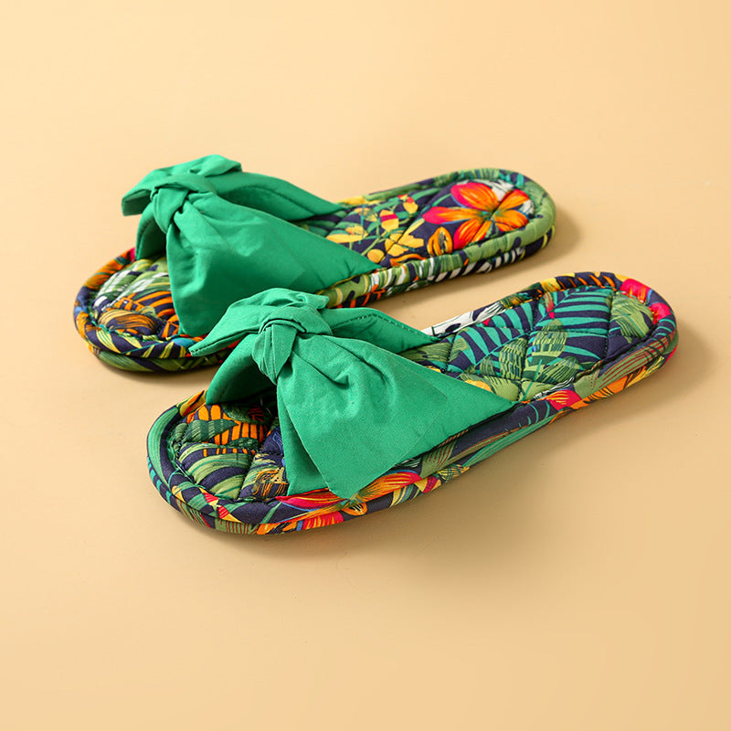 Bowknot Non-Slip Indoor Slippers - DippedShop Wholesale - #8803