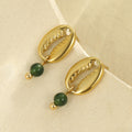 Starfish Shell Hoop Earrings - DippedShop Wholesale - #9555