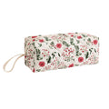 Sweet Floral Print Quilt Shell Cosmetic Bag 6S5CO122