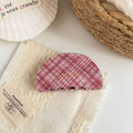 Retro Plaid Hair Claw - DippedShop Wholesale - #6403