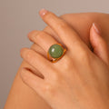 Gold Plated Stone Ring - DippedShop Wholesale - #6835