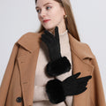 Plaid Suede Touch Screen Gloves - DippedShop Wholesale - #6691