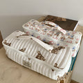 Simple Floral Large Capacity Portable Cosmetic Bag 6S10BOB1030