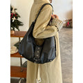 Punk Style Large Capacity Commuter Shoulder Bag 6W10BBG2013