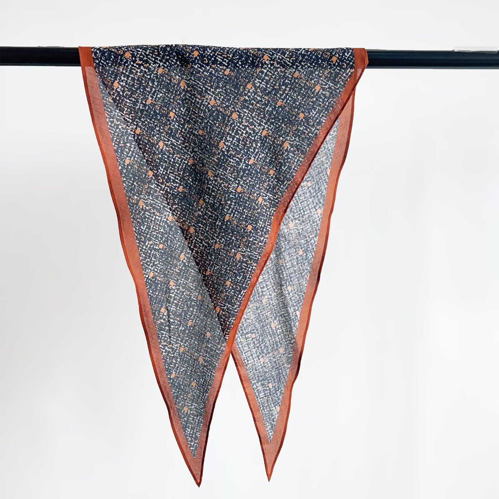 Trendy Flower Print Cotton Neckerchief Head Scarf MK2BW6W6NSI12