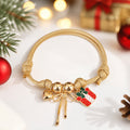 Cute Santa Claus Charm Rope Braided Bracelet 6W6JBR654