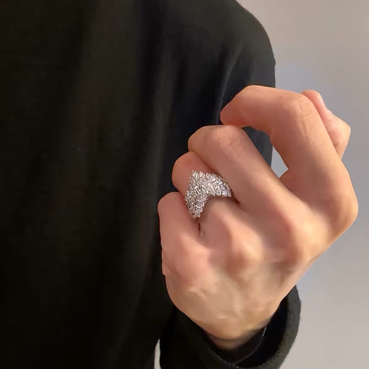 Heart Rhinestone Ring - DippedShop Wholesale - #6691