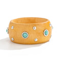 Punk Style Studded Wooden Wide - DippedShop Wholesale - #2259