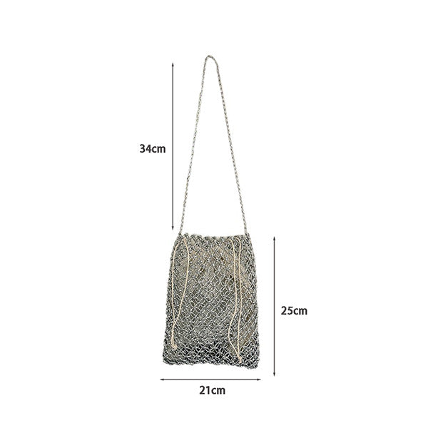 Mini Hand Woven Hollow Square Crossbody Bag 8CW6BBG528L
