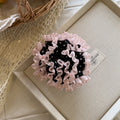 Simple Polka Dot Lace Trim Oversized Scrunchie 6W6HSR470
