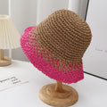 Color Block Straw Hat - DippedShop Wholesale - #7651