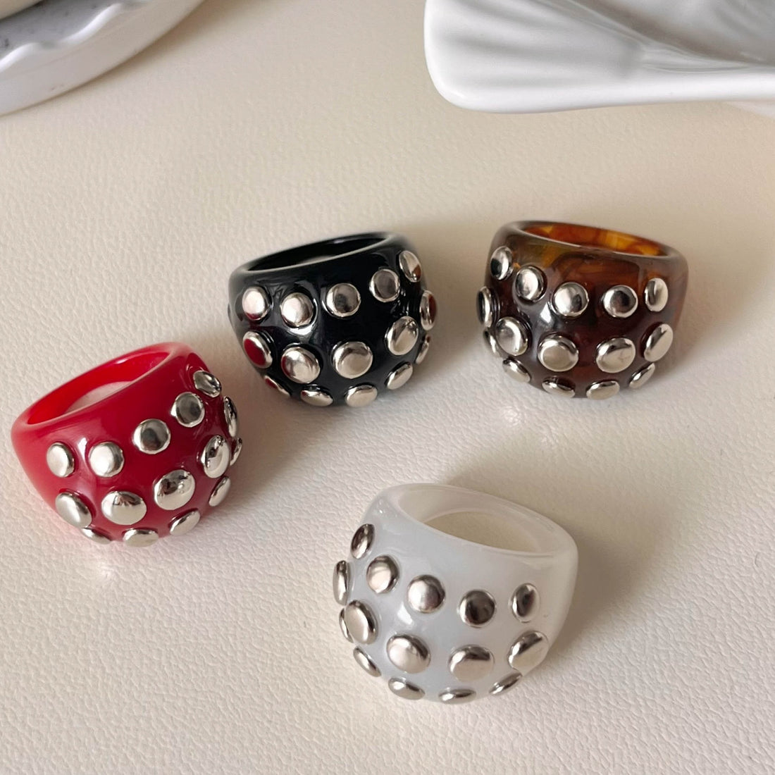 Vintage Chunky Sliver Rivet Re - DippedShop Wholesale - #4147