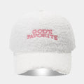 Fashion Bowknot Embroidery Lamb Wool Baseball Cap 6W6HAT526