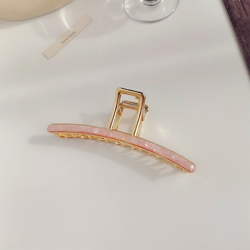 Minimalist Gold Large Metal Geometric Hiar Claw MK2MBEP6W6HCP367
