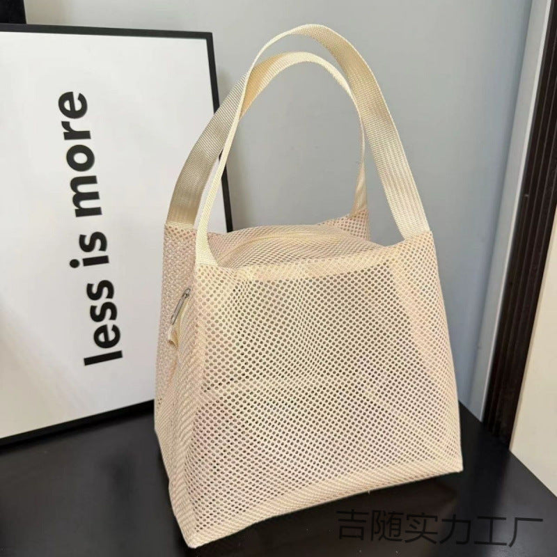 Stylish Hollow Out Solid Color Handbag 8CW6BBG467T