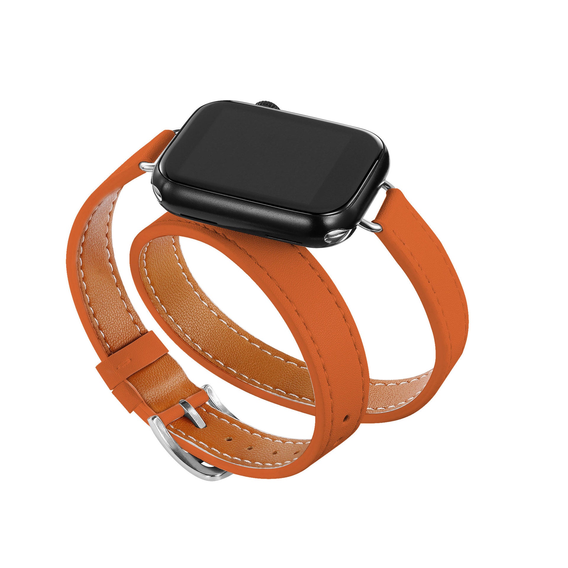 Simple Solid Color PU Leather Watch Band 6W6JWA135