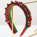 Christmas Red Green Jingle Bell Wraped Headband 6W6HBD363