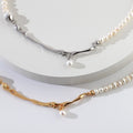 Pearl Chain Choker - DippedShop Wholesale - #4195