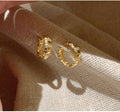 Stylish Snake-bone Rhinestones Hoop Earring 6W6JER584
