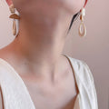 Acrylic Oval Dangle Earrings - DippedShop Wholesale - #3283