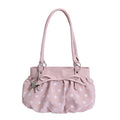 Fresh Polka Dots Bowknot Ruffled Underarm Bag 6W10BBG1381