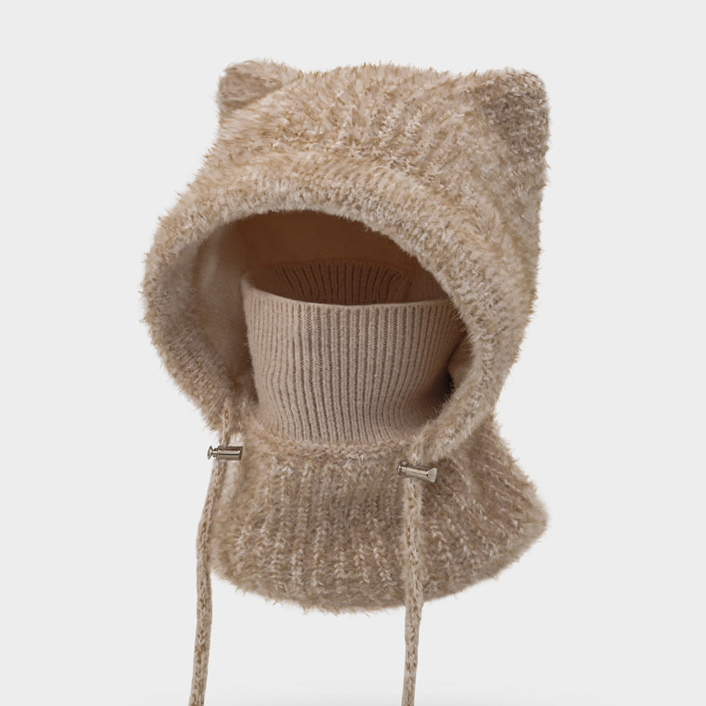 Cat Ear Knit Balaclava - DippedShop Wholesale - #9203