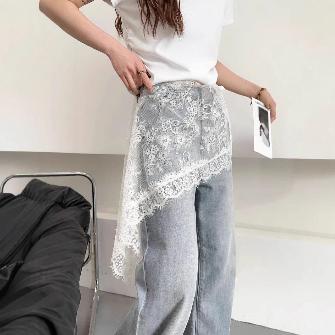 Lace Sheer Wrap Coverup - DippedShop Wholesale - #7571